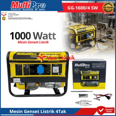 MULTIPRO GG1600/4 Genset Bensin 4Tak Generator Mesin