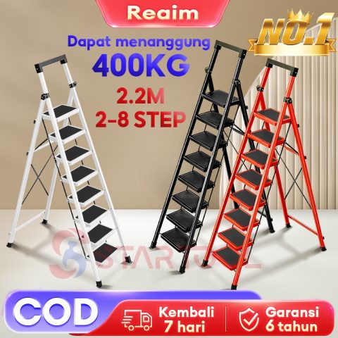 Reaim Tangga Lipat Aluminium Portable Multifungsi