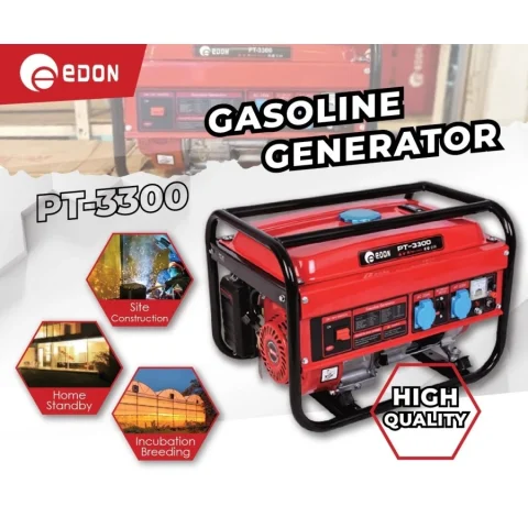 GENSET 3000 Watt EDON 3300 DAN PT3300 Gasoline
