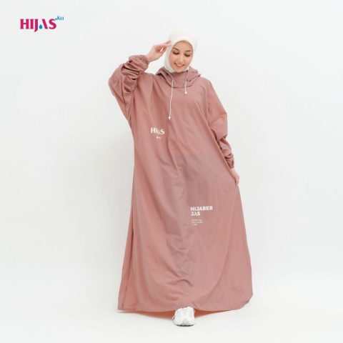 Hijasku Jas Hujan Wanita Gamis Syar’i Jumbo Pastel