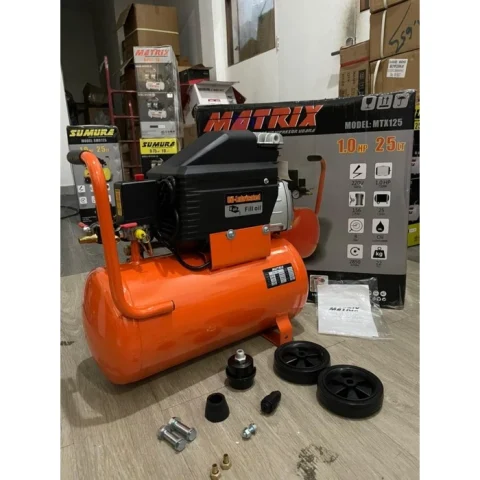 Mesin Kompresor Matrix 25 Liter 1 HP MTX125 Air