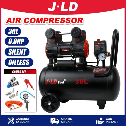 JLD Mesin Kompror Angin Listrik 1HP 30L Kompresor