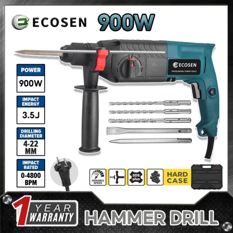 ECOSEN Hammer Drill Bor Rotary Mesin Bobok Beton