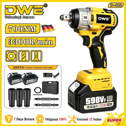 DWE Kunci Impact 700N.M Tanpa Sikat