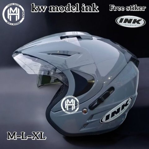 HELM INK DOUBLE VISOR JP8 HELM SNI FREE STICKER