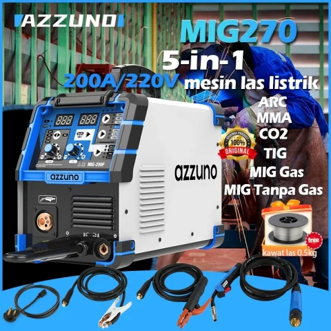 AZZUNO mesin las listrik argon multipro