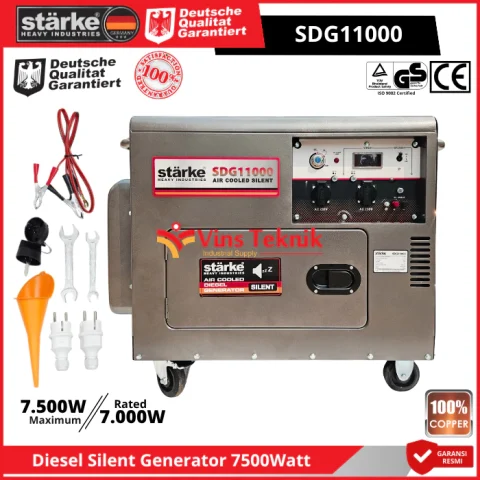 STARKE SDG 11000 Mesin Genset Listrik Solar Silent