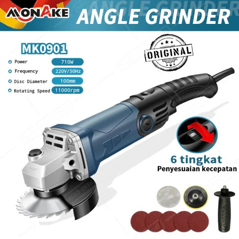 MONAKE Mesin Gerinda Tangan 4 inch 100mm (COD)