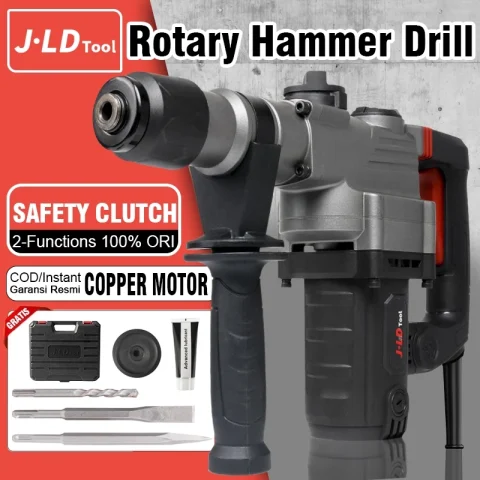 JLD Rotary Hammer Drill Mesin Bor Bobok Beton 2Mode