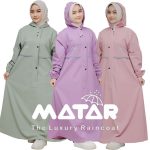 Matar Raincoat Wanita Jas Hujan Gamis Syar’i