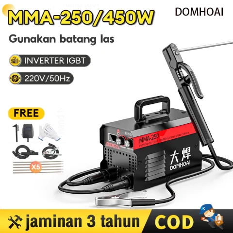 DOMHOAI Mesin Las Inverter MMA-400 120A 450 watt las
