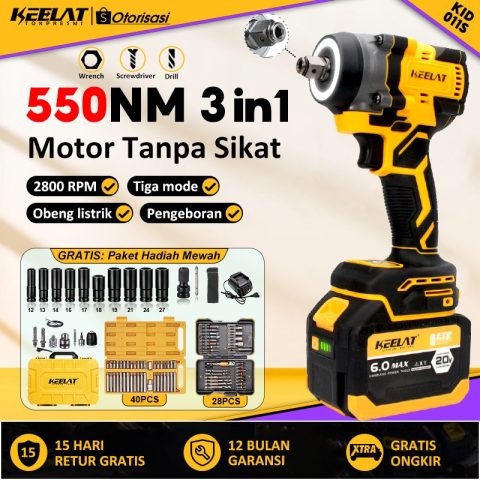 KEELAT-KID011S Brushless Impact wrench 550NM
