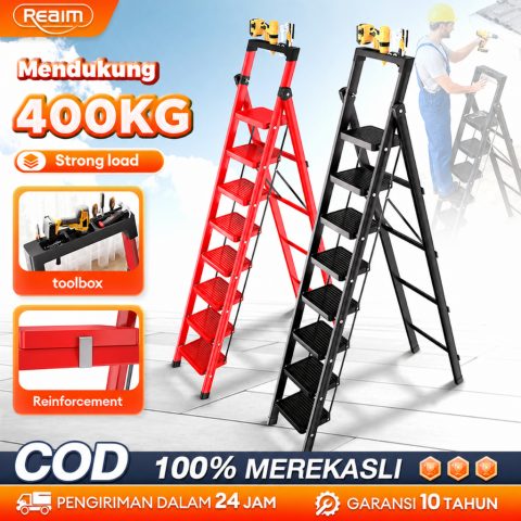 Tangga Lipat Multifungsi 7 Setp Rumah Besi Aluminium