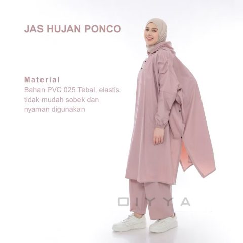 Jas hujan jumbo ponco kelelawar dewasa pria wanita