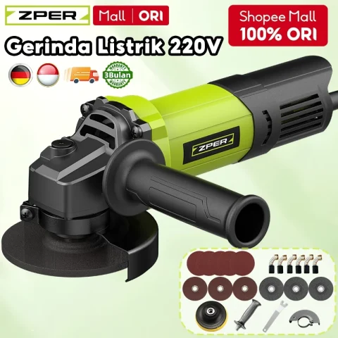 ZPER Mesin Gerinda Angle Grinder Tangan Listrik