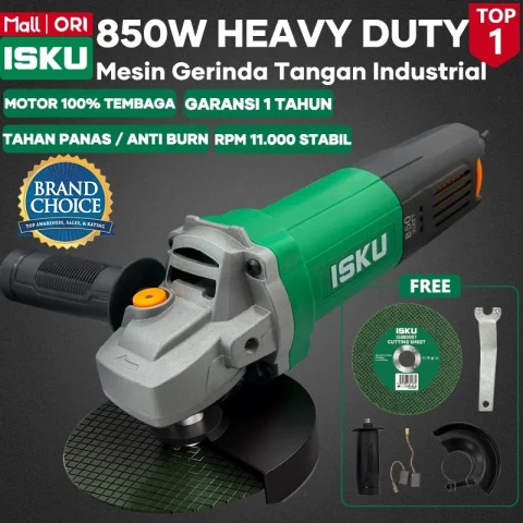 ISKU Mesin Gerinda Tangan 850W 600W 500W Angle