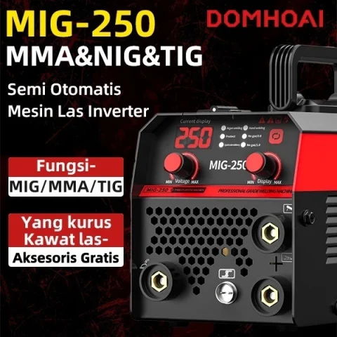 DOMHOAI MIG 3-in-1 120A IGBT Mesin las mig tanpa gas