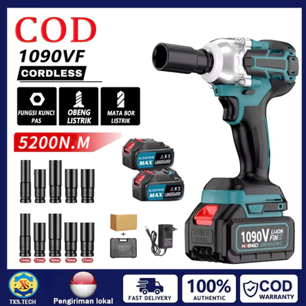 Garansi 5th Impact Wrench Cordless 1090V 880NM