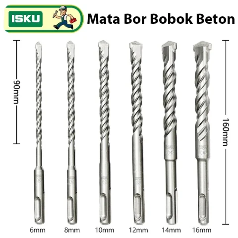 ISKU Mata Bor Listrik SDS Plus untuk Beton drill bit