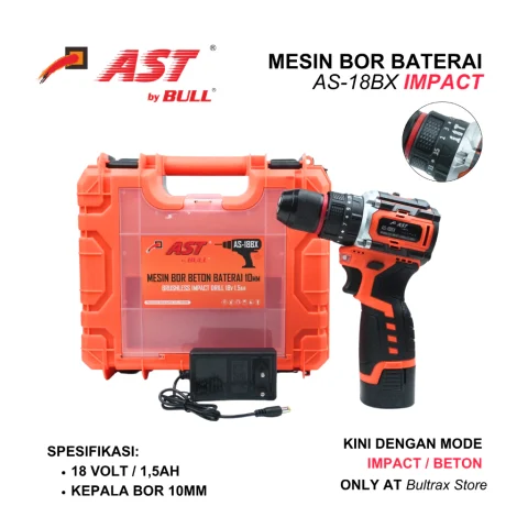 Ast Baterai AS-18BX IMPACT 10mm Brushless