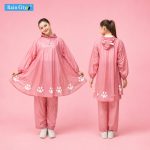 Rain City Jas Hujan Poncho Celana Kitty Lucu