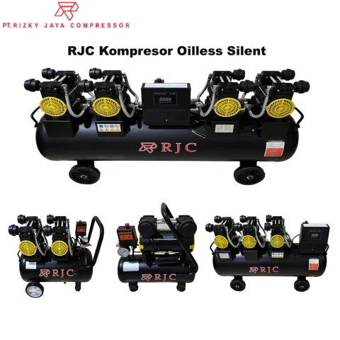 RJC Kompresor Oilless 1hp 2hp 3hp 4hp Silent