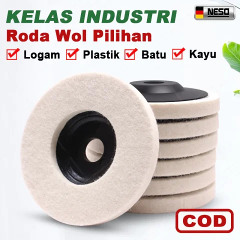 NESO Roda Wol Pilihan 4 Inch wool wheel Mata Gerinda