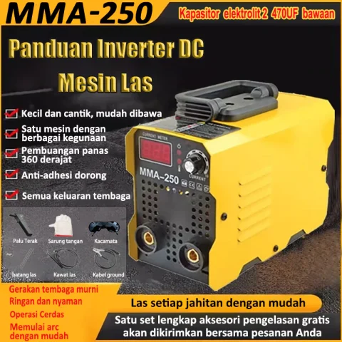 REAIM Mesin Las Inverter MIG-250 IGBT 450 Watt