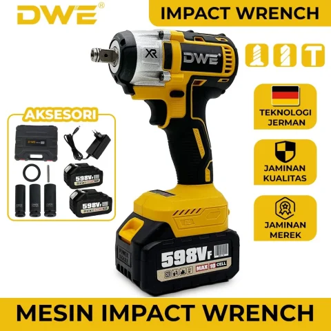 DWE 700NM Brushless Bor Impact Wrench Cordless 598VF