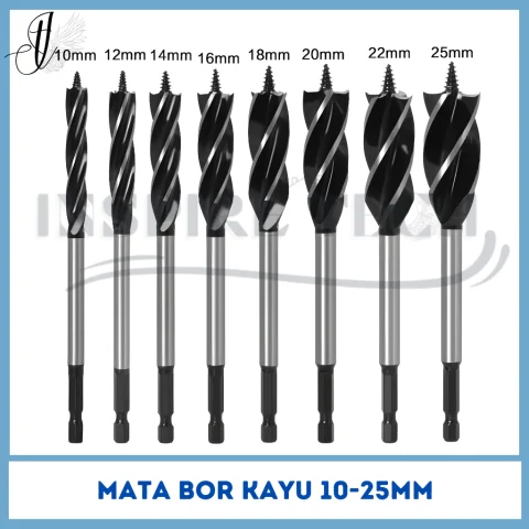 SLOT WOOD WORKING DRILL HEX HANDLE MATA BOR KAYU 1