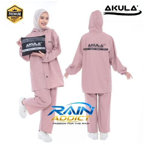 JAS HUJAN AKULA Setelan Celana Pria Wanita Anti