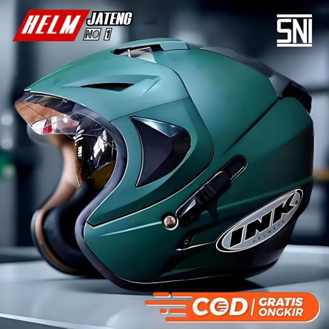 Helm INK Double Visor Original 100% asli SNI
