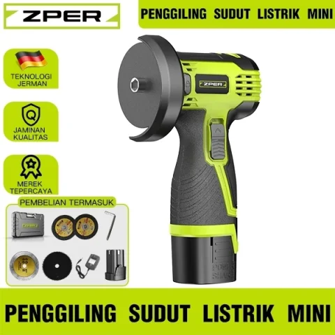 ZPER Mini Cordless Angle Grinder Mesin Gerinda