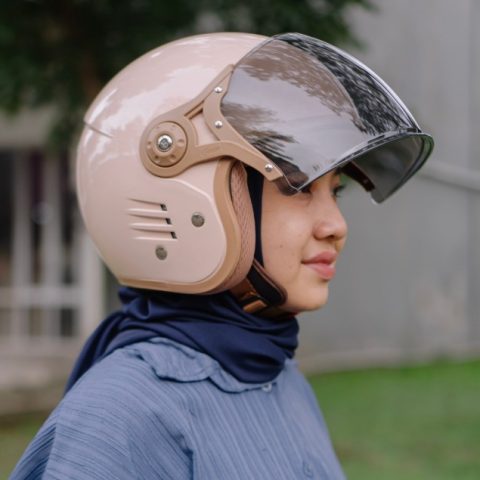 Helm Bogo Cewek Estetik Bipplast Fantasy V2 New Half