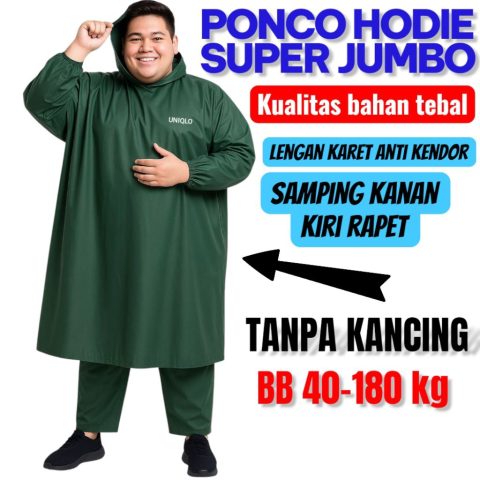Alusbagus Jas Hujan Ponco Hodie Super Jumbo Bahan