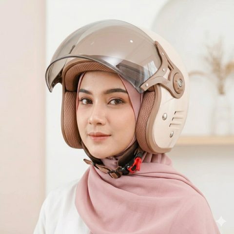 Helm Wanita Bogo Bipplast Retro BRH 2 FANTASY Hijab