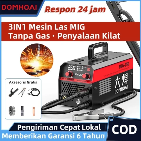 DOMHOAI Mesin Las 3 in1 Inverter MIG/MMA 120A Las
