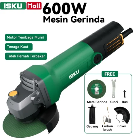 ISKU Mesin Gerinda Tangan 4 Inch 600W Angle Grinder