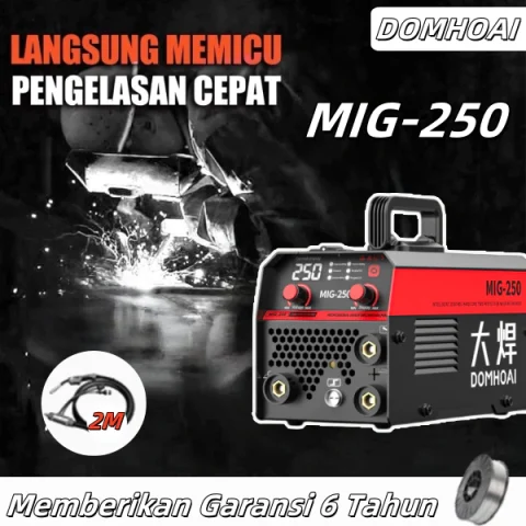 DOMHOAI Mesin Las Inverter MIG-250 IGBT las 450 watt