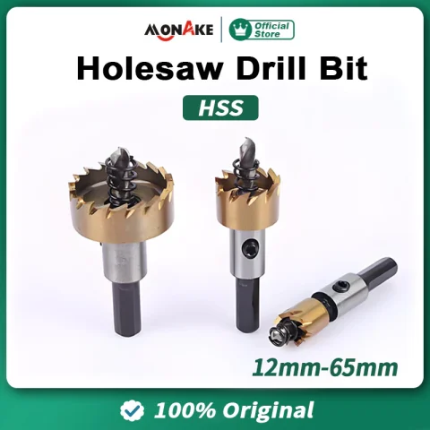 MONAKE Alat Jerman Mata Bor Holesaw Baja HSS