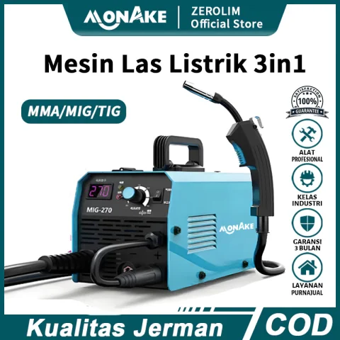 MONAKE JERMAN Mesin Travo Las Listrik MIG 150A