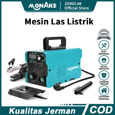 MONAKE JERMAN Mesin Las MMA 150A Inverter Welding