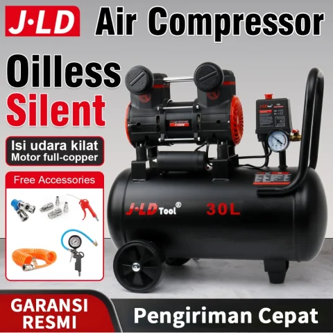 Victool 750W 1HP 40L Oilless Air Compressor Silent