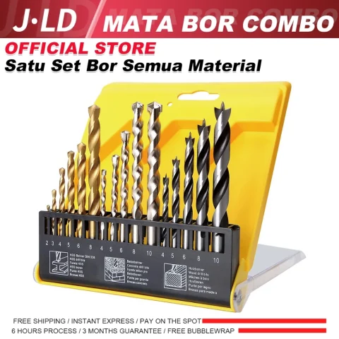 JLD Mata Bor Kombinasi 16Pcs Multi-Purpose Drill Bit
