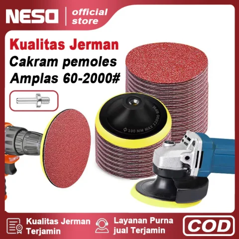 NESO JERMAN Tatakan amplas 4 INCH (COD) Polishing