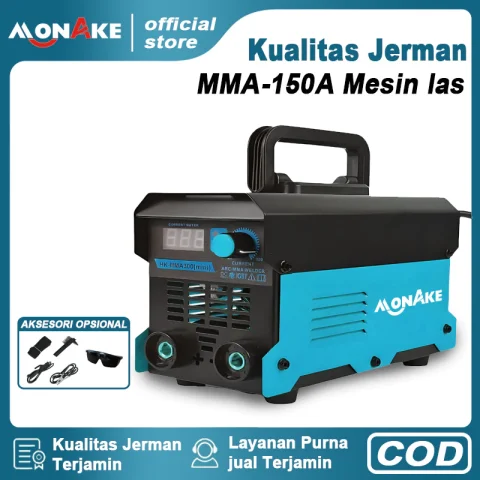 MONAKE German Mesin Las MMA 150A Inverter Welding