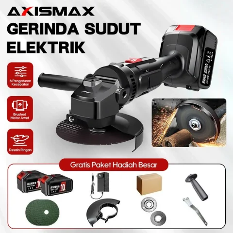 Gerinda Baterai 48V Brushless Cordless Angle Grinder