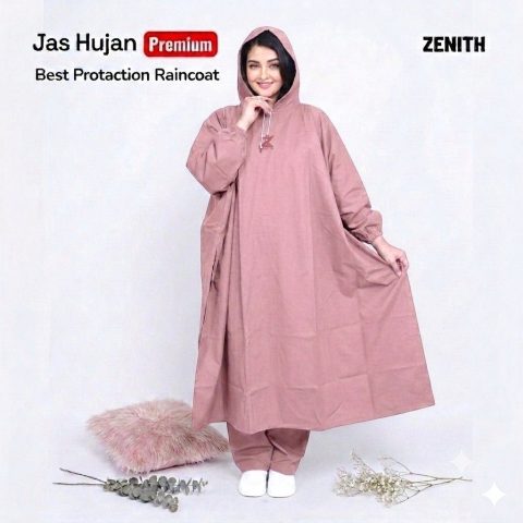 ZENITH JAS HUJAN PONCO CELANA PRIA WANITA PVC 025