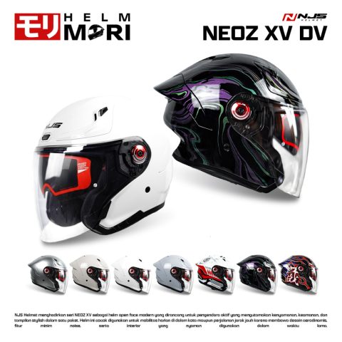 HELMMORI Helm NJS NEOZ XV.2 Double Visor Helm Half