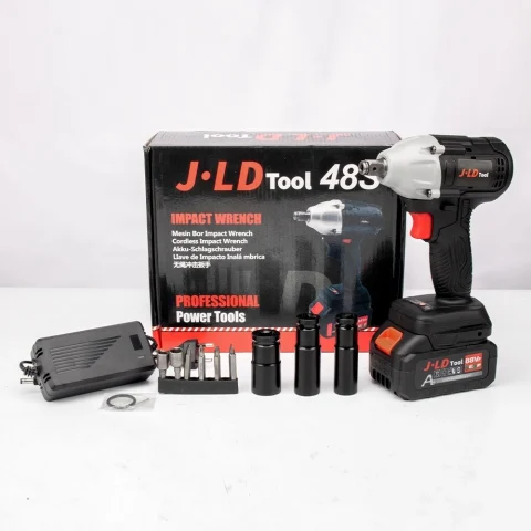 JLD Impact Wrench Cordless 350N.m Brushless Baterai
